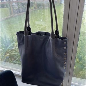 Hammitt LA Oliver Tote steel blue stingray